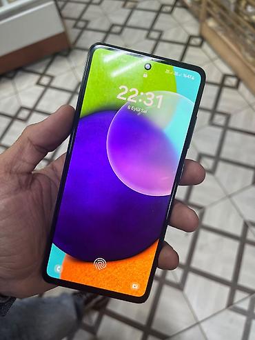 samsung televizor servis: Samsung Galaxy A52, 128 GB, rəng - Mavi, Barmaq izi — 1