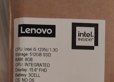 Lenovo: Intel Core i5, 15.6 "