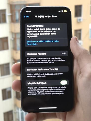 Apple iPhone: IPhone X, 64 GB, Qara, Zəmanət, Face ID, Sənədlərlə — 10