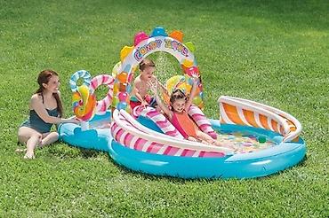 детский бассеин: Детский водный игровой центр Intex “Candy Zone” 🍭 | ?130 см | 374 л — 2