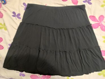 kožne suknje: 2XL (EU 44), Mini, color - Black