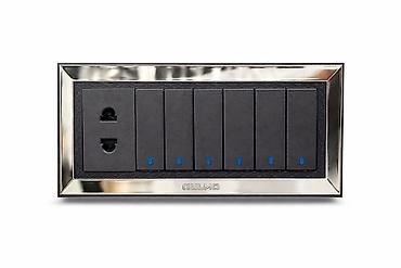 Розетки: Aulmo divar paneli – rozetka və 6 açarlı kombinə edilmiş1 elektrik — 1