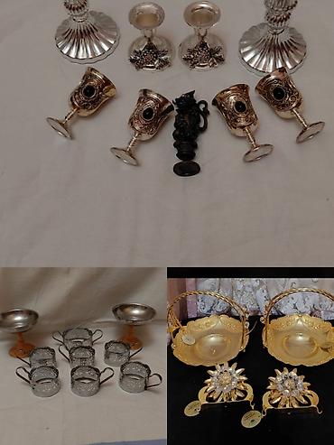 ramazan dekorları: Dekorativ şam və şamdan dəsti - Qırmızı şüşədən mini dekor lampalı — 9