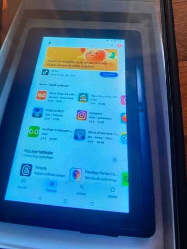 Video oyunlar və konsollar: Android planşet Xüsusiyyətlər: - Ekran: təxminən 9–10 düym toxunma