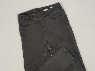 zielone legginsy dla dzieci: Jeans, H&M, 5-6 years, 110/116, condition - Very good