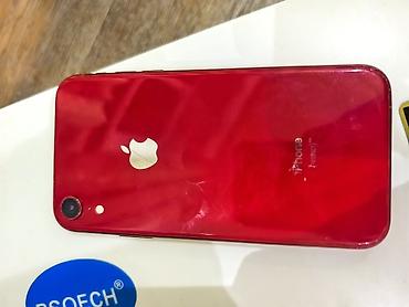 pro max: IPhone Xr, Б/у, 64 ГБ, Красный, Кабель — 2