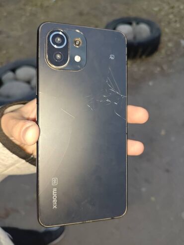 камера mi: Xiaomi, Mi 11 Lite, Колдонулган, 128 ГБ, түсү - Кара, 2 SIM