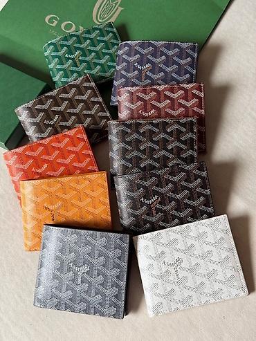 Goyard kişi pulqabısı (klassik “Goyardine” naxışı). Originalla 1:1di