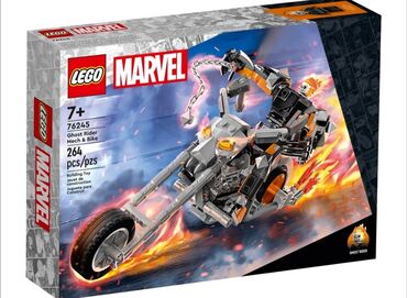 мотоцикл игрушка: Lego Super Heroes 76245Призрачный гонщик с роботом и мотоциклом🏍️
