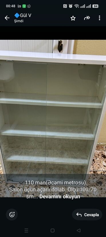 кресло кровать в баку цены: ✔️110 man(Əcəmi metrosu). Salon üçün açarlı dolab. Ölçü 100/70 sm Vpp