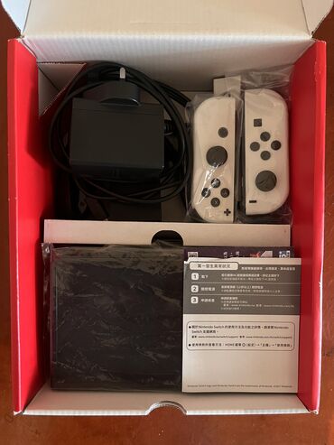 Nintendo Switch: Nintendo Switch OLED (ağ Joy‑Con) oyun konsolu Xüsusiyyətlər: - 7 — 9