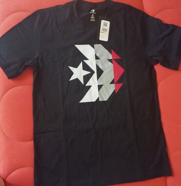 crna kosulja muska: T-shirt Converse, S (EU 36), color - Black