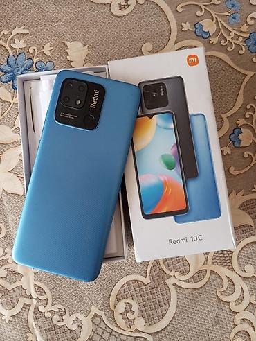 redmi 10c: Redmi 10C, 64 GB, rəng - Mavi, Sensor, İki sim kartlı, Barmaq izi — 6
