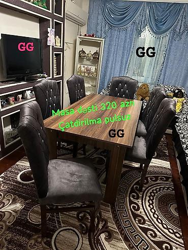 Yeni ve Sifarislə Masa dəsti 320_azn Olcu 170×90 Material laminat Reng lalafo.az -da Yeni ve Sifarislə Masa dəsti 320_azn Olcu 170×90 Material laminat Reng