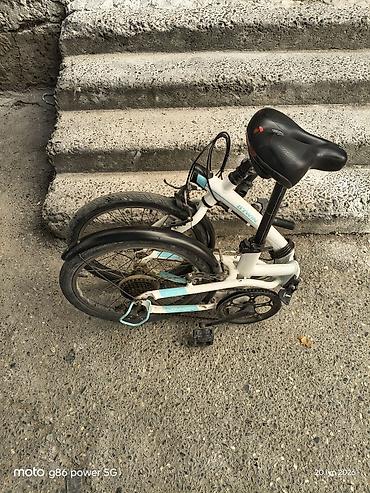 velosiped cross: BTWIN firma alüminium qatlanan velosiped. Portuqaliya istehsalıdır. 20 — 2