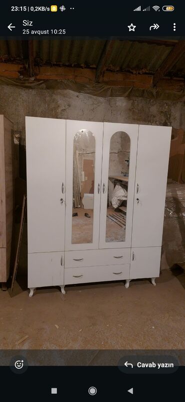 Dolablar: Yeni, Açılan, 4 qapılı Düz dolab, Qarderob, paltar dolabı, Azərbaycan — 12