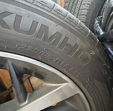 Шиналар жана дисктер: Комплект дисков и шин Kumho 225/55 R18 98V диски корейские оригинал — 3