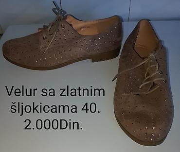 mk baletanke: Ženske cipele od velura sa sitnim zlatnim šljokicama. Model sa — 3