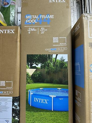 1828: Каркасный бассейн Intex Metal Frame Pool - Тип: наземный каркасный — 2