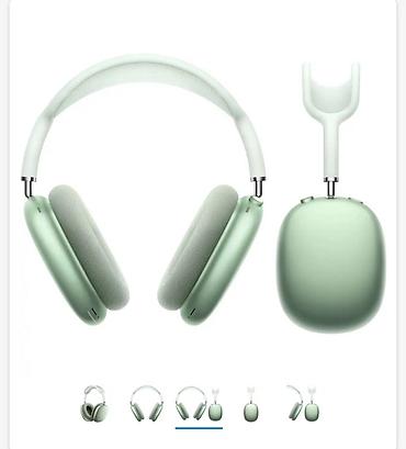 15 pro ma: AirPods Max (зелёный) с чехлом Smart Case - Полноразмерные — 3