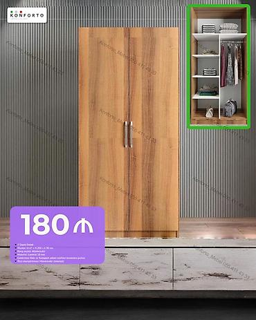 İki qapılı paltar dolabı – Konforto - Ölçülər: 47 × 200 × 90 sm -