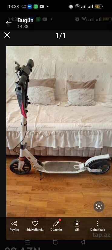 qaçış aparatı 2ci el: Şəhər içi rahat hərəkət üçün yüngül və qatlanan skuter