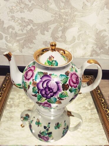 чай для омоложения в Кыргызстан | СРЕДСТВА ДЛЯ ПОХУДЕНИЯ: Винтажный чайник 4 литра. 
высота 26 см с крышкой. 
Диаметр 65см