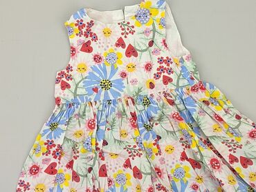 sukienka letnia w palmy: Sukienka, H&M, 12-18 m, stan - Bardzo dobry