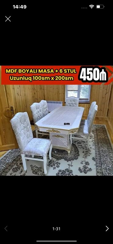 Masa və oturacaq dəstləri: Stol stul dəstlərimiz hər ölçüde her madelde Ucuz və keyfiyyətli Bizde -da lalafo.az — 12 Masa və oturacaq dəstləri: Stol stul dəstlərimiz hər ölçüde her madelde Ucuz və keyfiyyətli Bizde — 12