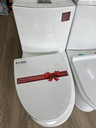 эмалированные тазы: Унитаз Полго орнотуу, Жаңы, Материалы: Керамика, Акылуу орнотуу