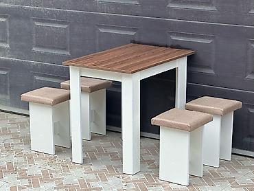 Masa və oturacaq dəstləri: Yeni, 4 stul — 13