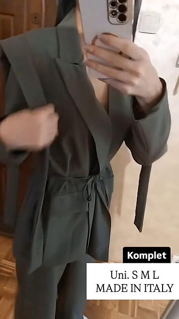 ženski kompleti sako i pantalone zara: Ženski komplet – sako i pantalone, Made in Italy. Univerzalan, za S M — 2