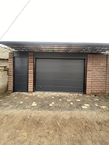 Откатные ворота: Откатные ворота из сэндвич‑панелей с автоматикой - Полотно — 55