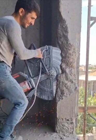 Plitə işləri: Beton kesimi beton deşimi beton kesen beton deşen beton kesme deşmə