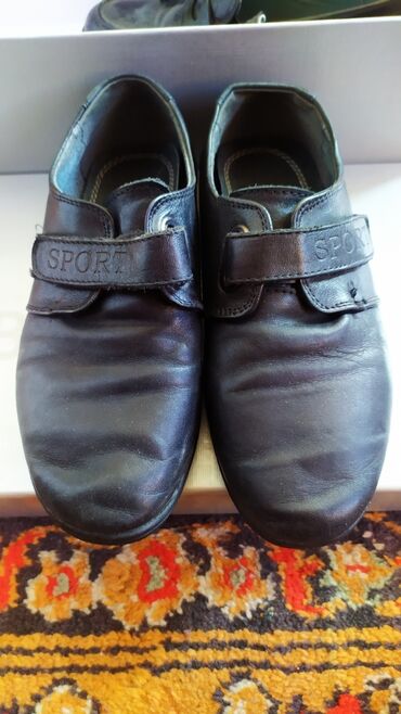 черные туфли: Кожаная обувь для мальчиков 30 размер