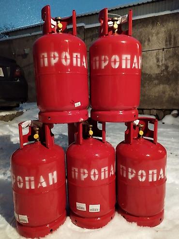 Газовые баллоны с пропаном. - Тип: стальные красные баллоны с