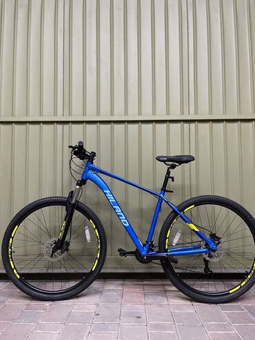 Велоаксессуары: Велосипед hiland 29 с алюминиевой рамой и гидравлическими дисковыми