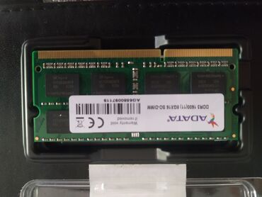 аккумуляторы для ноутбуков cnp: Оперативная память, Б/у, ADATA, 8 ГБ, DDR3, 1600 МГц, Для ноутбука