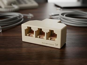 3 simli telefon: 3-lü RJ11 Telefon Xətti Çoxaldıcı Adapter (RJ11 Splitter 6P4C / 6P2C) — 1