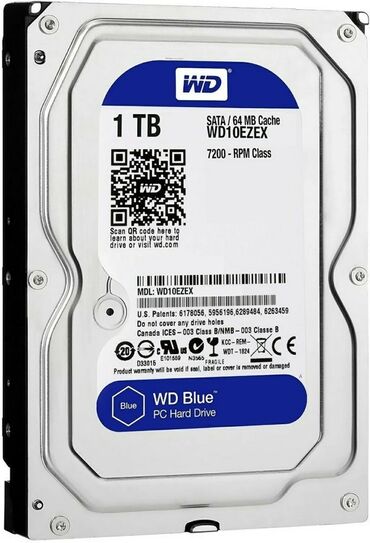 не рабочие машины: Накопитель, Новый, Western Digital (WD), HDD, 1 ТБ, 3.5", Для ПК