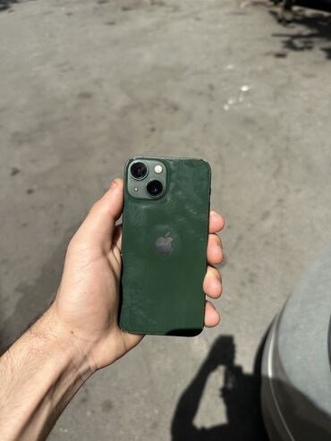 iphone azerbaycan: IPhone 13 mini, 128 ГБ, Зеленый, Отпечаток пальца, Face ID