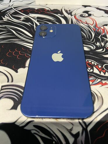apple 4 s: IPhone 12, 64 ГБ, Синий, Беспроводная зарядка, Face ID