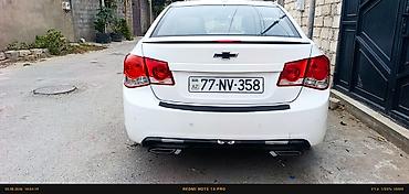 cruze 2012: Chevrolet Cruze sedan – ağ rəng, benzinlə işləyən, avtomatik ötürmə — 9