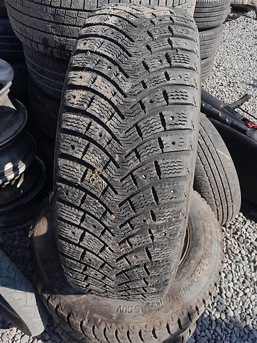 60: Литой диск Nissan с зимней шипованной шиной Michelin. Характеристики — 3