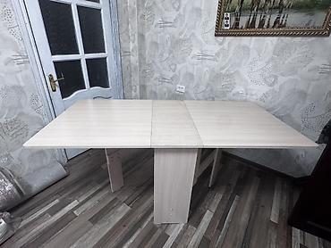 складной таз: Стол трансформер Для кухни, Стол-книжка, Длина, см: 170/80 см, цвет - Бежевый — 4
