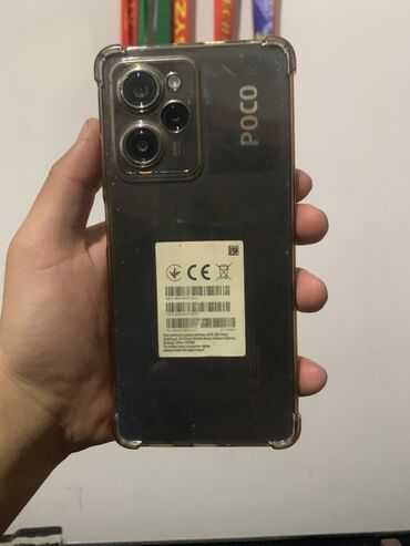 самые популярные телефоны: Poco X5 Pro 5G, түсү - Кара, 2 SIM