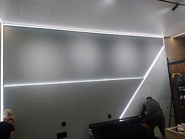 Натяжной потолок: Натяжные потолки с установкой освещения - Одноуровневые натяжные — 7