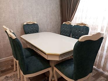 bayram: Qonaq otağı üçün, Yeni, Açılmayan, Oval masa, 6 stul — 3