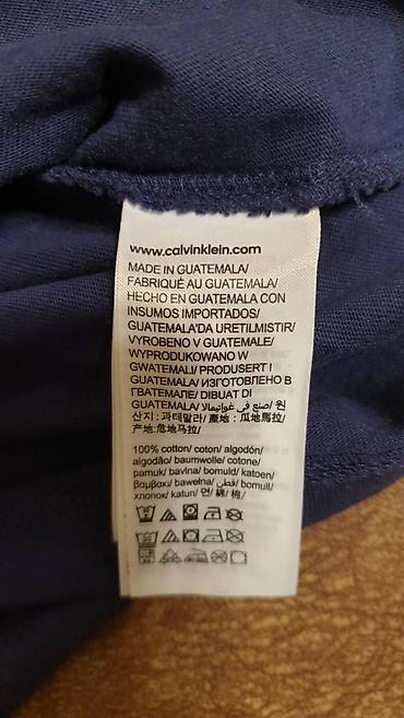 klein: Мужская футболка, S, Calvin Klein, Новый, цвет - Синий, Самовывоз — 3