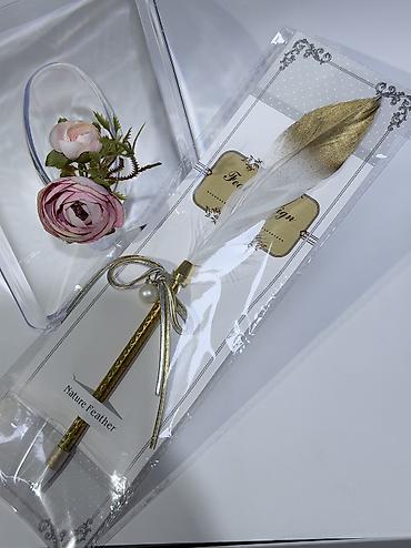 Перьевая ручка Nature Feather в подарочной упаковке. - Декоративное at lalafo.kg Перьевая ручка Nature Feather в подарочной упаковке. - Декоративное